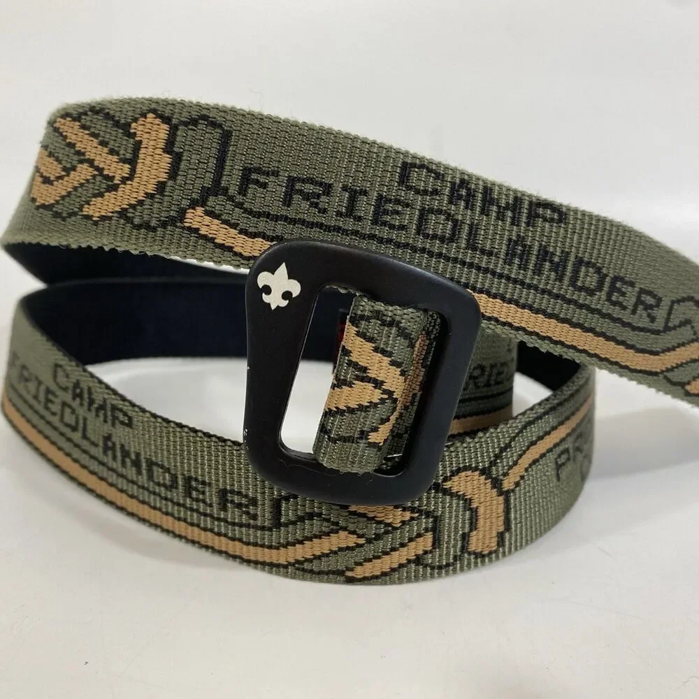 Mens Bison Nylon Strap Belt Large Project Cope Friedlander‎ Knot Graphics 39”